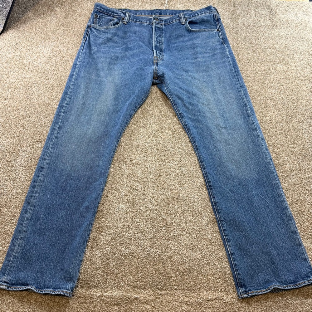 Levis 501 Original Fit Mens Jeans 40x30 Medium Wash Button Fly Straight Classic
